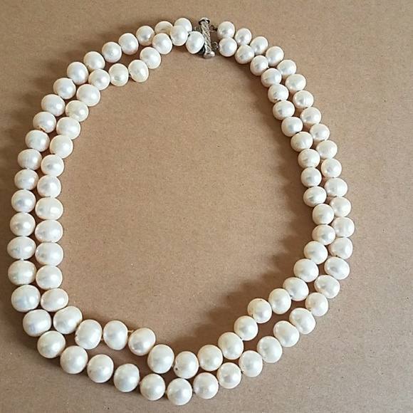 REAL PEARL NECKLACE - Picture 1 of 4